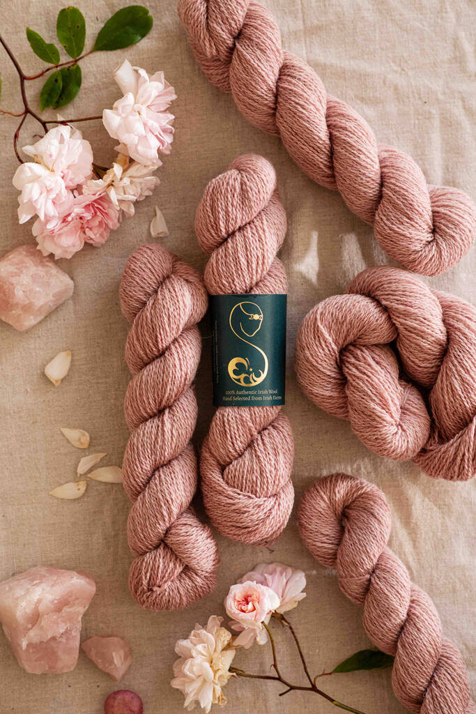 Wool Yarn in Rosebud