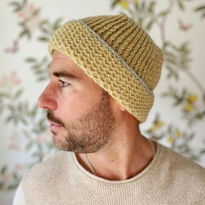 Men's Wool Hat in Honeybee