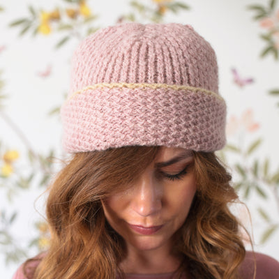 Women's Wool Hat in Rosebud